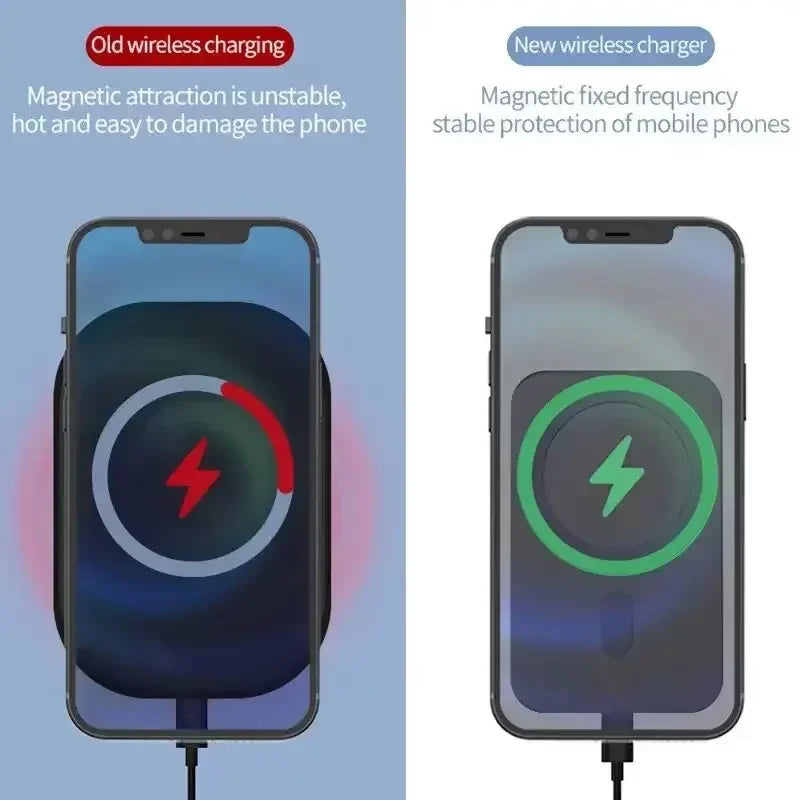Car Phone Holder Stand Mount 30W Magnetic Car Wireless Charger For Magsafe iPhone 12 13 14 15 Pro Max Mini Fast Charging Station