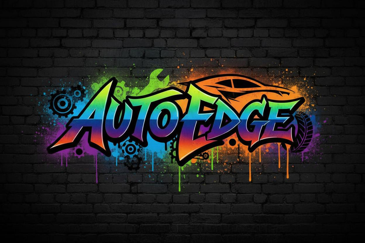 Auto Edge Graffiti Logo